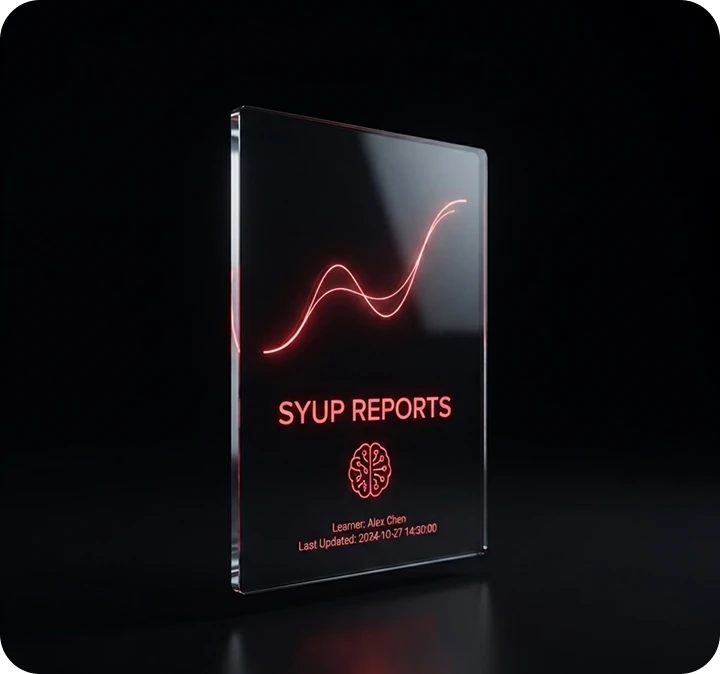 A Decorative report image from SYUP courses.